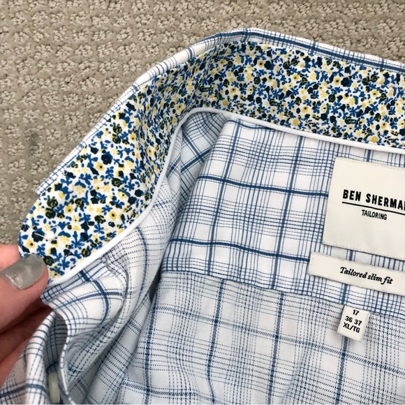 CLOSEOUT \Ben Sherman\• Men’s Tailored Slim Fit Dress Shirt - Picture 15 of 16